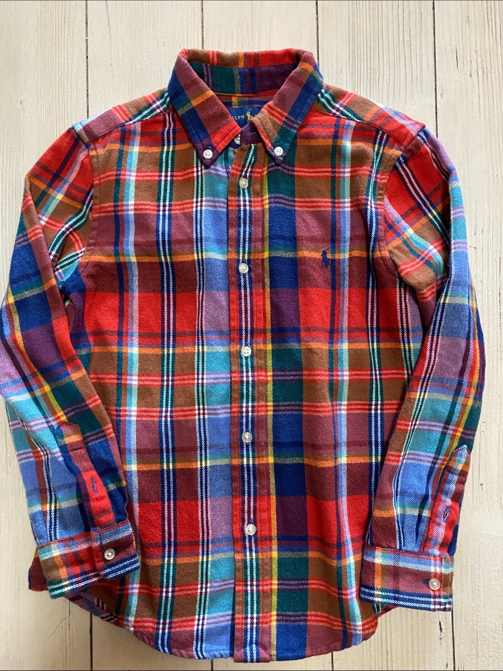 Ralph Lauren  Plaid Button-Down Shirt- Fall/Thanksgiving
